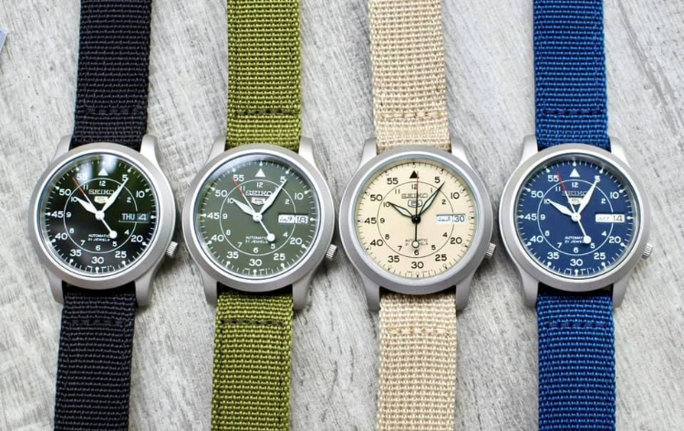TOP 5 mẫu đồng hồ Seiko 5 nội địa Nhật Bản chất lượng nhất 4 Seiko 5 quân đội