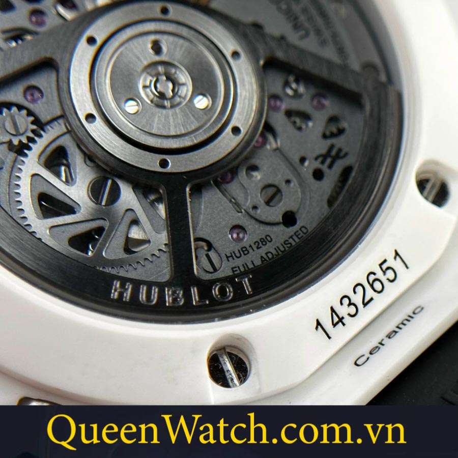 Đồng Hồ Hublot Big Bang Unico Model 421.HX.1170.RX Vỏ Ceramic Trắng Rep 1 1 31 dong ho hublot big bang rep bst unico 42mm vo ceramic trang 14