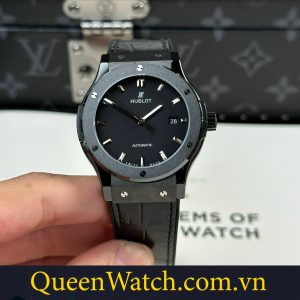 dong ho hublot like auth classic fusion 42mm black ceramic day cao su lot da 3