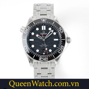 dong ho omega rep 1 1 seamaster zf factory vo thep mat so den 42mm 9