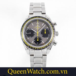 dong ho omega replica speedmaster KV6 HR factory vo thep mat so chronograph 40mm 4