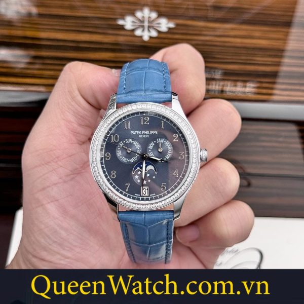 dong ho patek philippe gia re complications 4947r 001 38mm day da xanh vo thep 5