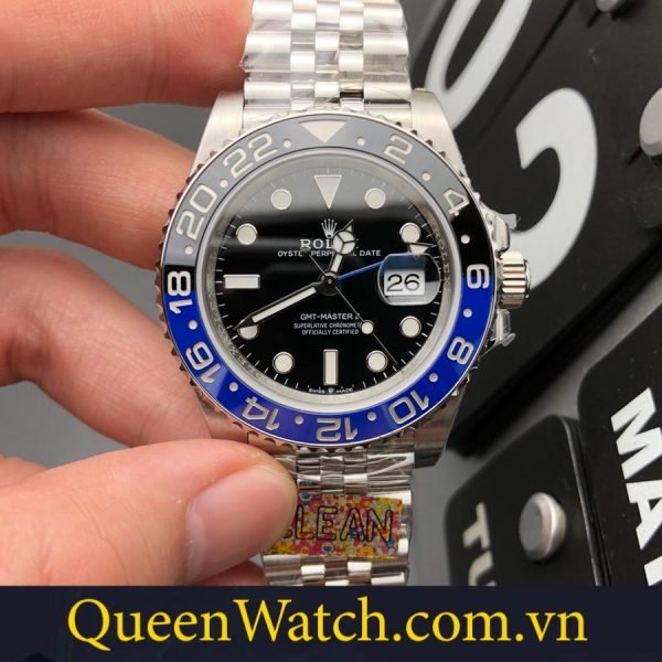 dong ho rolex ban nhai bst gmt master 2 nha may clean mat so den 40mm 1 5