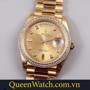 dong ho rolex gia re bst daydate ew factory vo vang vien kim cuong mat so vang 40mm 4