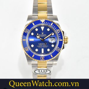 dong ho rolex rep 1 1 bst submariner clean factory vo demi mat xanh 41mm 1