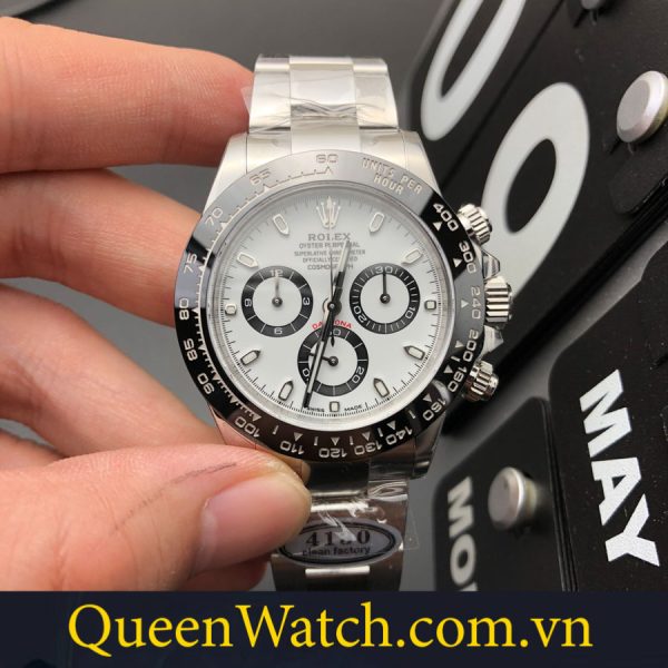 dong ho rolex sieu cap daytona clean factory vo thep mat so trang coc da quang 40mm 3