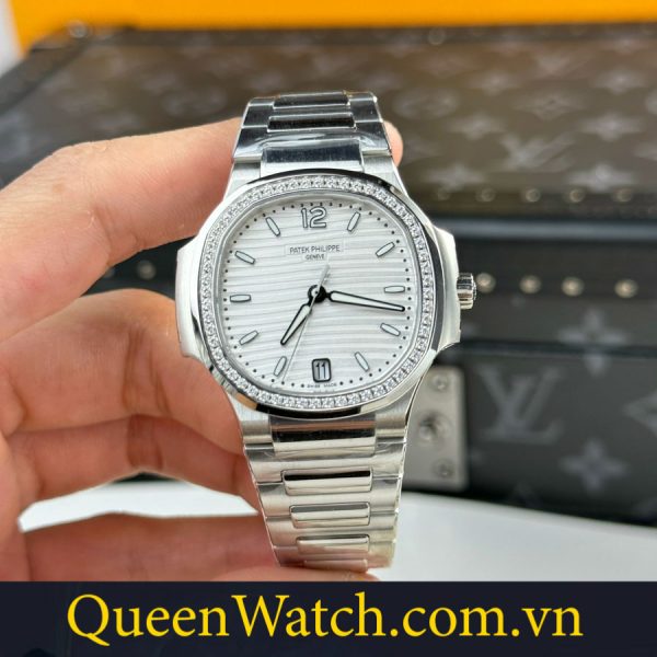 patek philippe fake nautilus 7118 lady 3k factory vien kim cuong 352mm 16