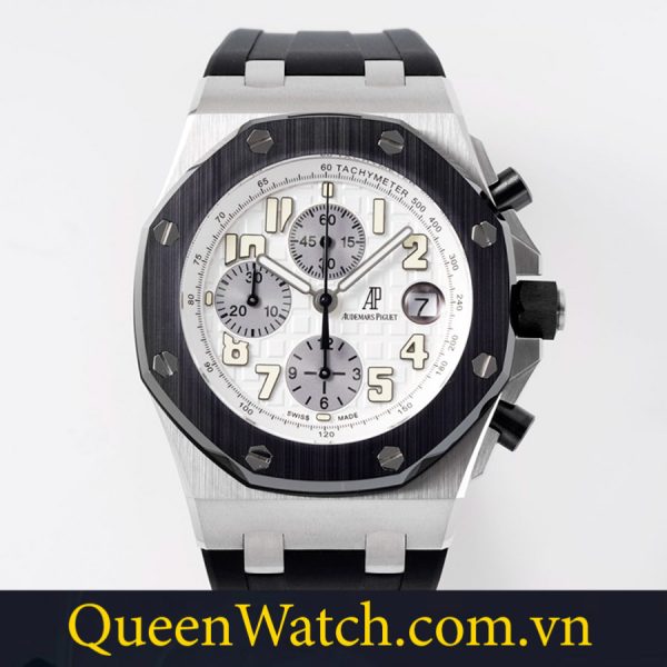 dong ho audemars piguet fake royal oak apf factory chronograph vo thep mat so trang 41mm7