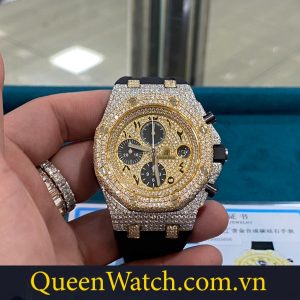 dong ho audemars piguet royal oak replica do kim moisanite 44mm 7