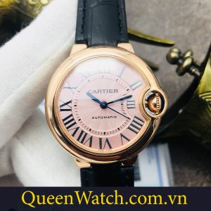 dong ho cartier ballon bleu rep 1 1 che tac boc vang mat so hong v6 factory 33mm 6