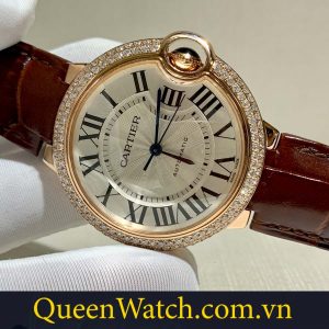 dong ho cartier replica ballon bleu de cartier boc vang 18k bezel kim cuong thien nhien 33mm 4