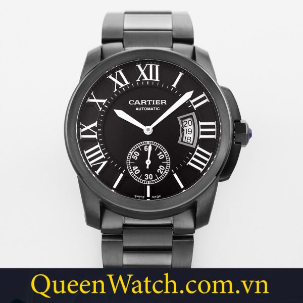 dong ho cartier replica calibre de cartier sieu cap aff factory vo ceramic mat so den 42mm 4