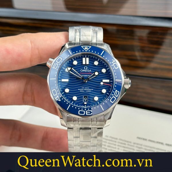 dong ho omega seamaster super fake mat so xanh 42mm (18)