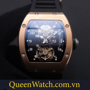 dong ho richard mille fake rm 001 thep ma vang day cao su 44mm9