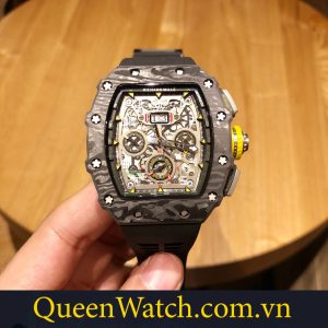 dong ho richard mille nam fake 11 rm 11 03 vo carbon day cao su den 44mm 8