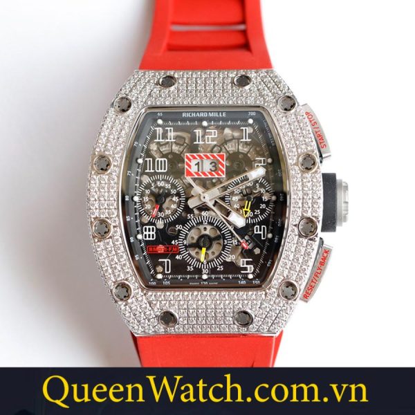 dong ho richard mille rm 011 rep 11 chronograph diamond size 44mm 8