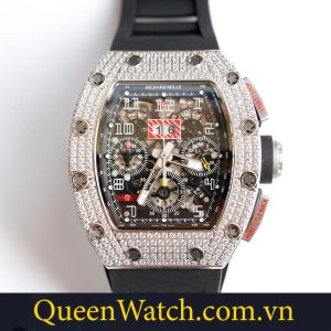 dong ho richard mille rm 011 super fake chronograph diamond size 44mm 1