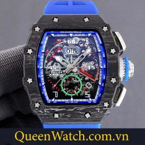 dong ho richard mille rm 11 03 gia re vo carbon blue rubber straps 44mm 4