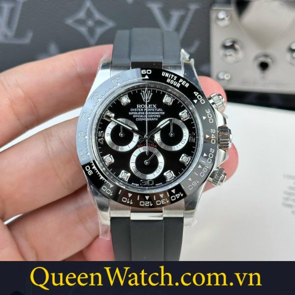 dong ho rolex daytona fake black dial clean factory 40mm (1)